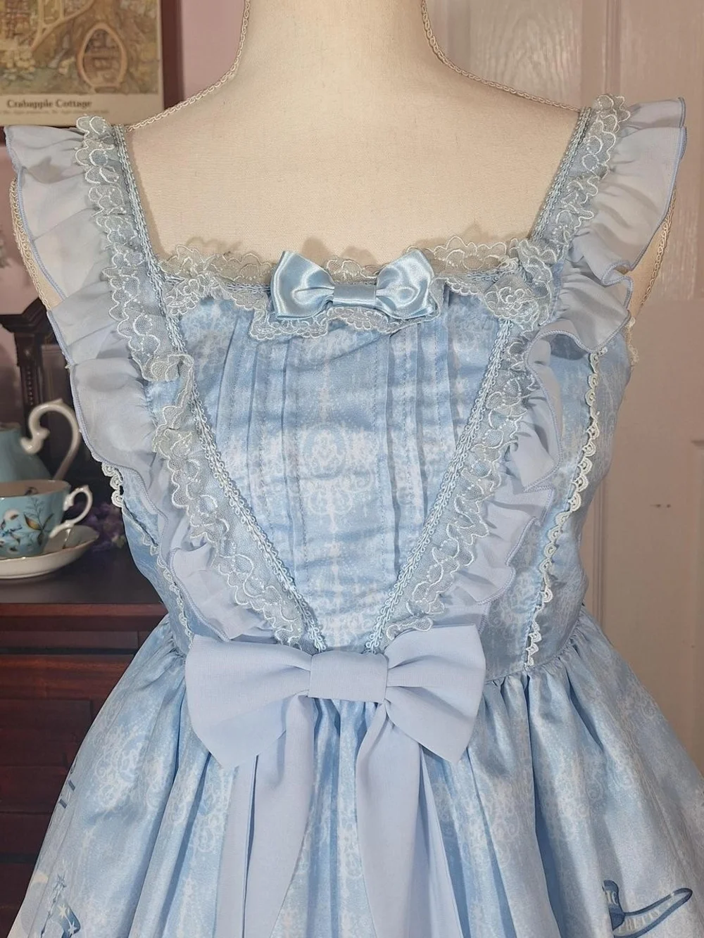 Angelic Pretty Fairytale Carriage Blue JSK | Sweet Lolita - Picture 4 of 16